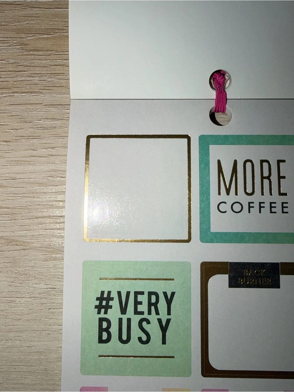 The Happy Planner Colorful Boxes Sticker Pack - Multicolor